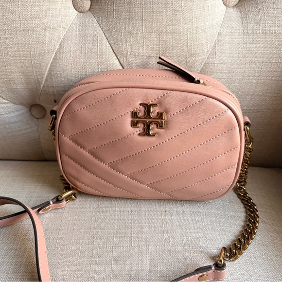 Tory Burch Blush Quilted Crossbody Bag